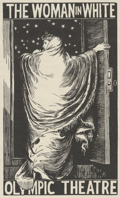 De vrouw in het wit, 1871 door William Harcourt Hooper