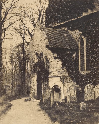 Kerkportaal, Earlham, nabij Norwich, 1857 door William Harcourt Ranking