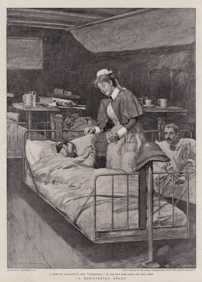 Een Verzorgende Engel door William Hatherell