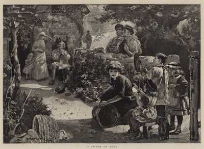 Een zwerm bijen door William Hatherell