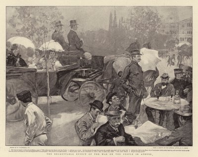 Het betreurenswaardige effect van de oorlog op de mensen in Athene door William Hatherell