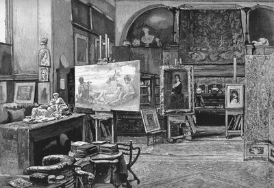 Het atelier, 1896 door William Hatherell