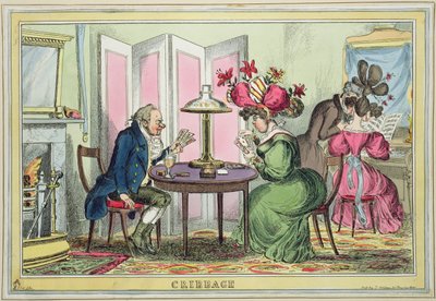 Cribbage, uitgegeven door Thomas McLean, Londen door William Heath
