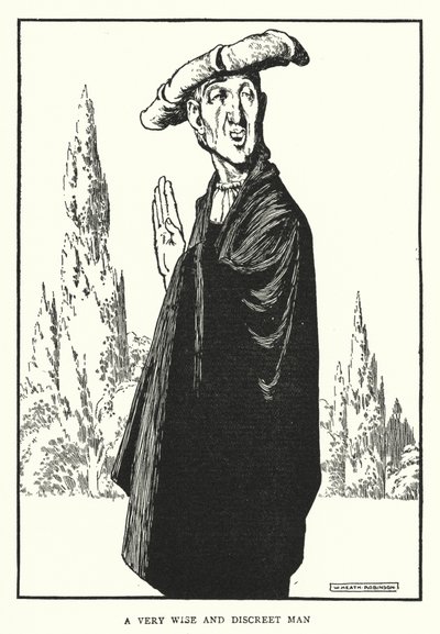 Een zeer wijze en discrete man door William Heath Robinson