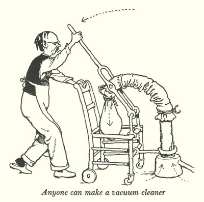 Iedereen kan een stofzuiger maken door William Heath Robinson
