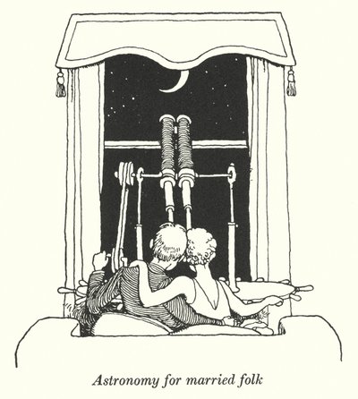 Astronomie voor getrouwde mensen door William Heath Robinson