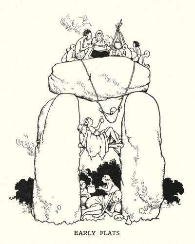 Vroege flats door William Heath Robinson