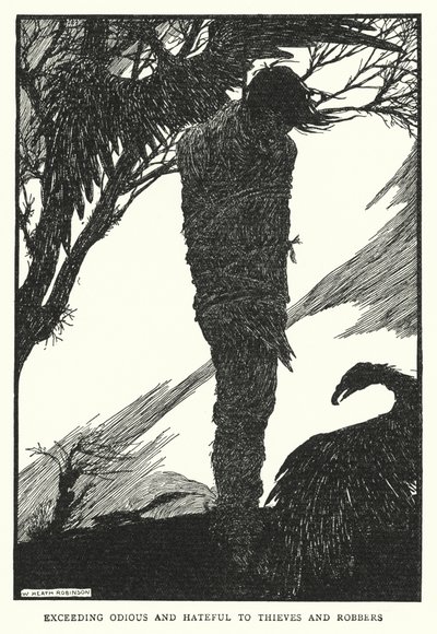 Buitengewoon hatelijk en verfoeilijk voor dieven en rovers door William Heath Robinson