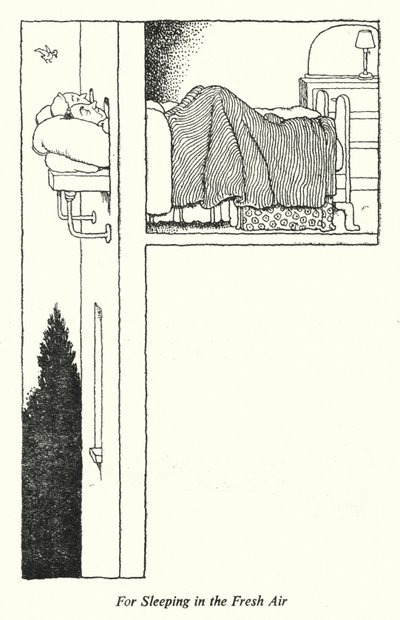 Voor Slapen in de Frisse Lucht door William Heath Robinson