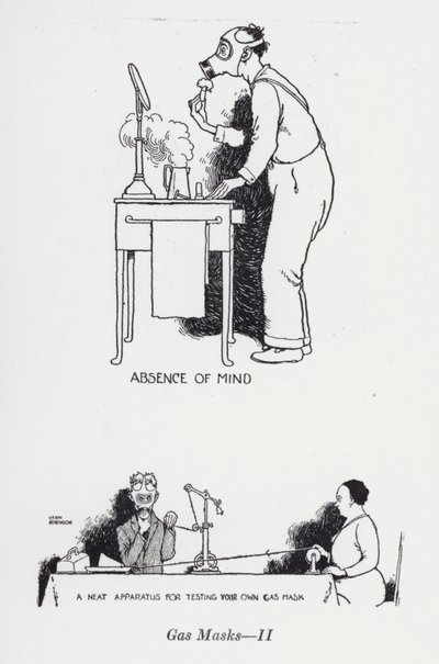 Gas Maskers - II door William Heath Robinson