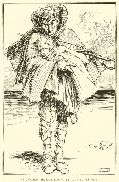 Hij bracht de kleine Perdita naar huis naar zijn vrouw door William Heath Robinson