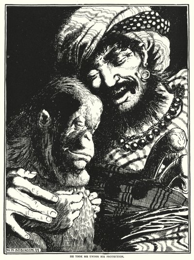 Hij nam me onder zijn bescherming door William Heath Robinson