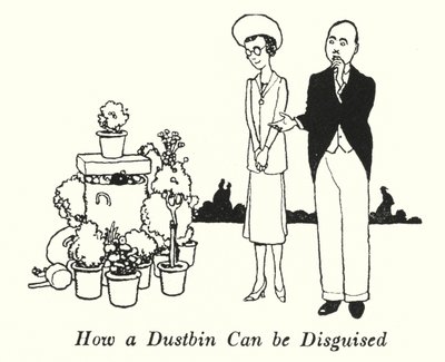 Hoe een Vuilnisbak kan worden Vermomd door William Heath Robinson