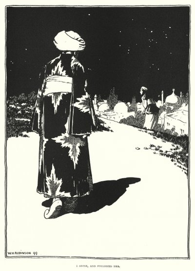 Ik stond op en volgde haar door William Heath Robinson