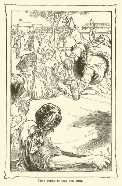 Illustratie voor Don Quichot door William Heath Robinson