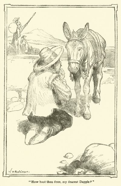 Illustratie voor Don Quichot door William Heath Robinson