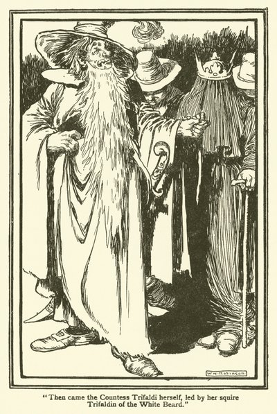 Illustratie voor Don Quichot door William Heath Robinson