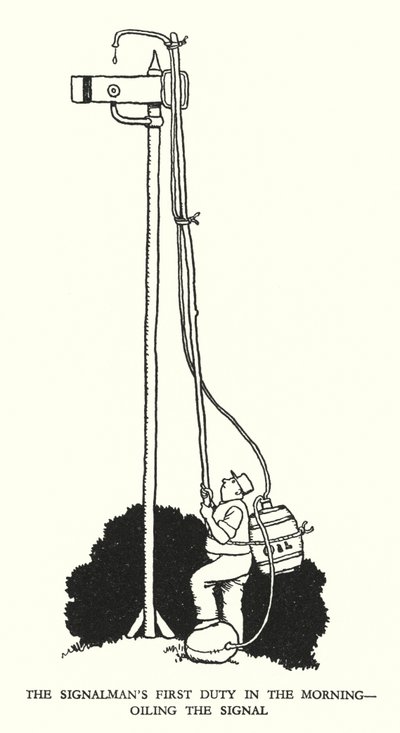 Illustratie voor Railway Ribaldry door W Heath Robinson door William Heath Robinson