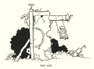 Illustratie voor Railway Ribaldry door W Heath Robinson door William Heath Robinson
