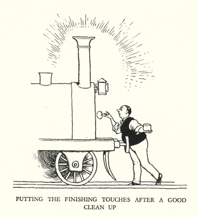 Illustratie voor Railway Ribaldry door W Heath Robinson door William Heath Robinson