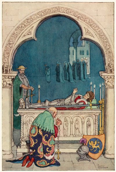 Illustratie voor De Avonturen van Don Quichot door William Heath Robinson