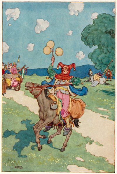 Illustratie voor De Avonturen van Don Quichot door William Heath Robinson