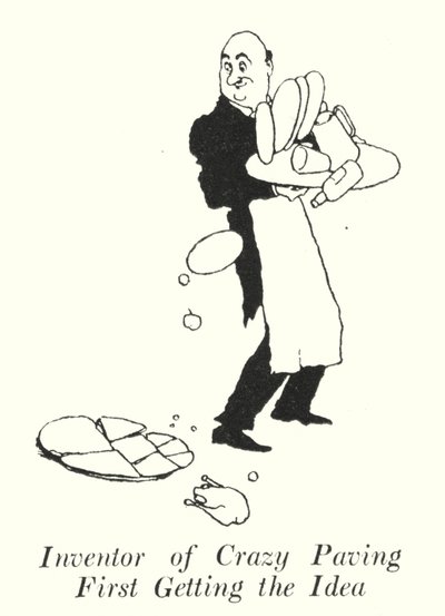 Uitvinder van Crazy Paving Krijgt Eerst het Idee door William Heath Robinson