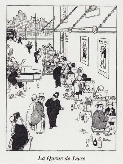 La Queue de Luxe door William Heath Robinson