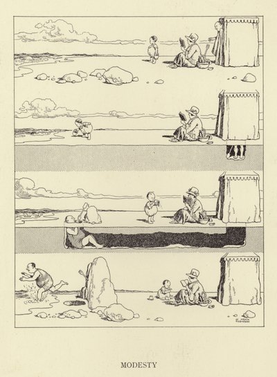 Bescheidenheid door William Heath Robinson