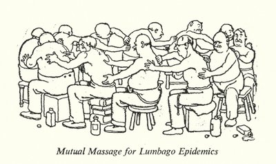 Wederzijdse Massage voor Lumbago Epidemieën door William Heath Robinson