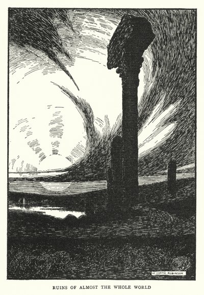 Ruïnes van bijna de hele wereld door William Heath Robinson