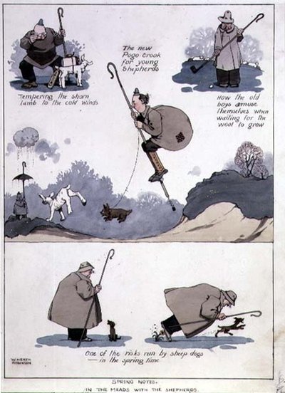 Lenteliedjes - In de weiden met de herders door William Heath Robinson