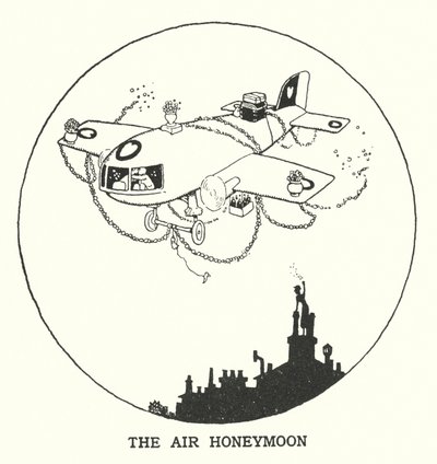 De lucht huwelijksreis door William Heath Robinson