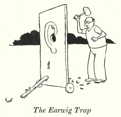 De Oorwormval door William Heath Robinson