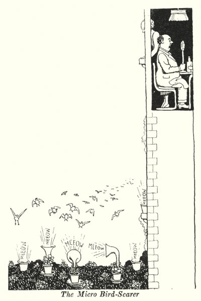 De micro-vogelverschrikker door William Heath Robinson