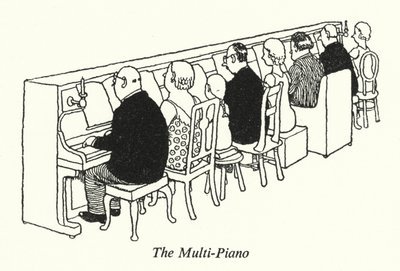 De multi-piano door William Heath Robinson