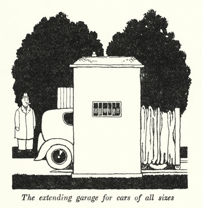 De uitbreidbare garage voor auto