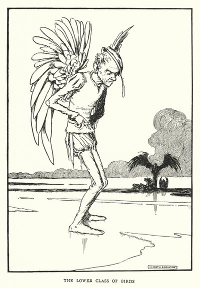 De lagere klasse van vogels door William Heath Robinson