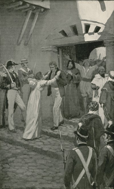 De Bevrijding van Christelijke Slaven in Algiers door een Britse Zeemacht door William Henry (after) Margetson