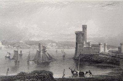 Black Rock Castle, nabij Cork, Ierland, 1830s door William Henry Bartlett