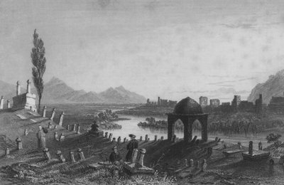 Begraafplaats en muren van Antiochië, het oude Anathoth, kijkend naar het oosten richting Aleppo door William Henry Bartlett
