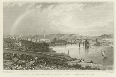 Stad Waterford door William Henry Bartlett