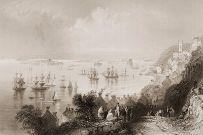 Haven van Cobh, Cork, Ierland, uit 