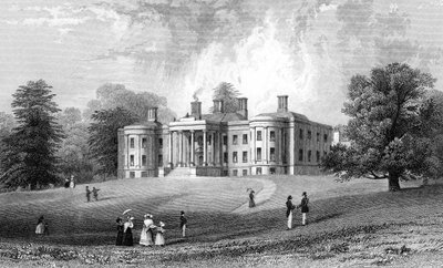 Felix Hall, Essex, gegraveerd door Henry Adlard, 1833 door William Henry Bartlett