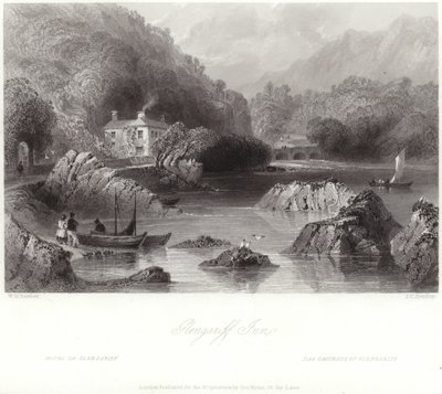 Glengariff Inn in County Cork door William Henry Bartlett