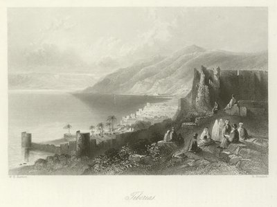 Tiberias door William Henry Bartlett
