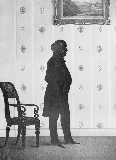 Silhouetportret van Martin Van Buren, 1844 door William Henry Brown