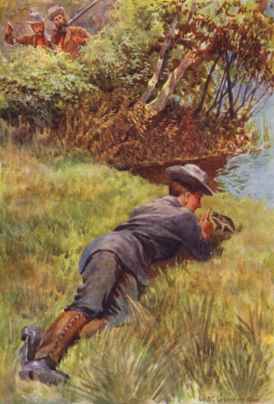 Illustratie voor The Gorilla Hunters door R M Ballantyne door William Henry Charles Groome