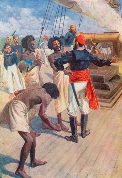 De leiders kregen toen de opdracht om naar een rots te kijken ongeveer twee mijl uit de kust, en het kanon werd afgevuurd door William Henry Charles Groome