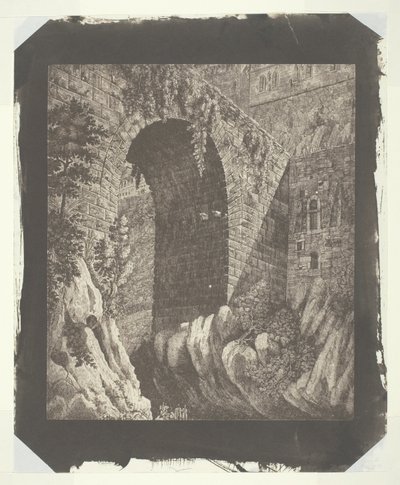 Kopie van een Grote Italiaanse Prent, Verkleind in de Camera door William Henry Fox Talbot